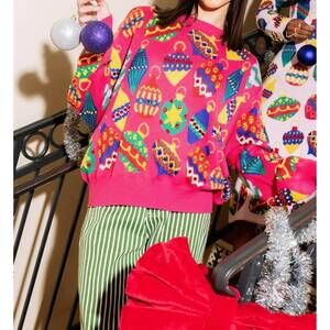 NEW QUEEN OF SPARKLES multi jeweled sweatshirt in pink